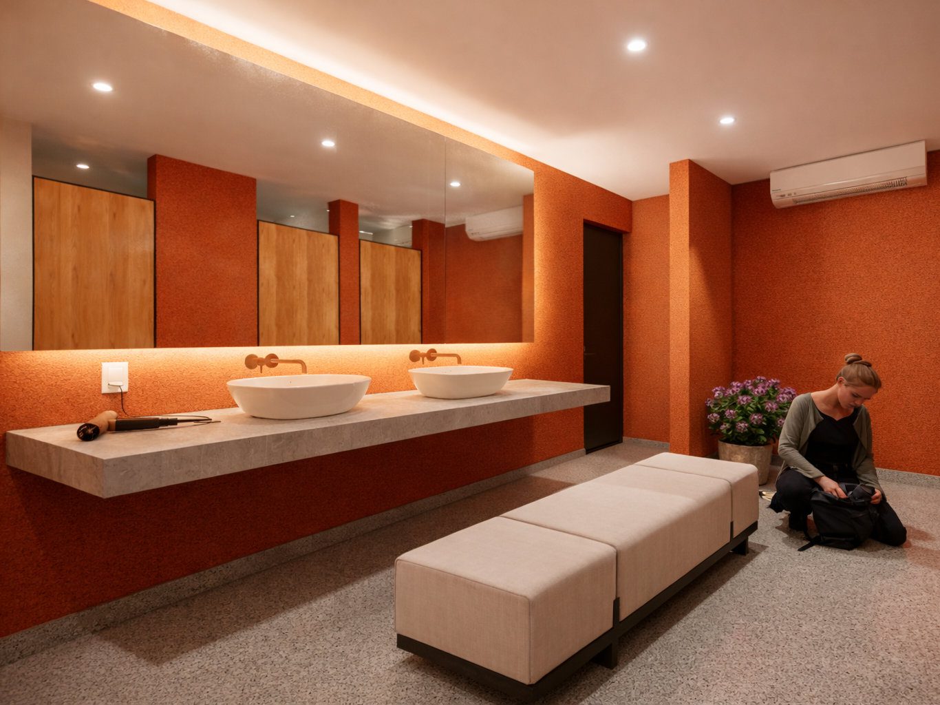 Woman Bathroom Padel Court